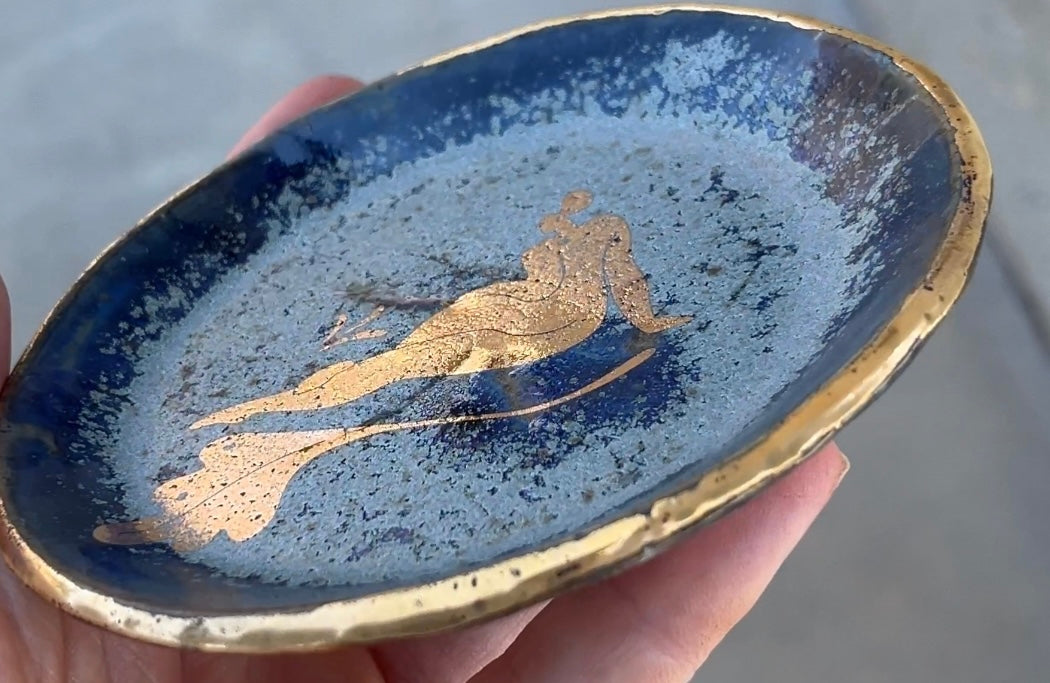 Gold Lady Ring Dish