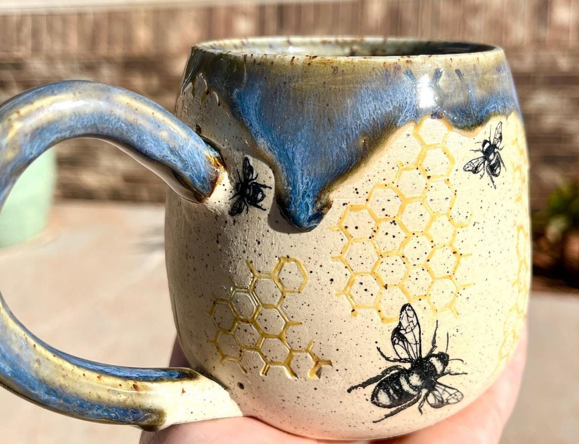 Norse Blue Bee Mug