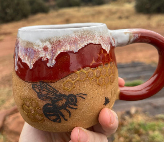 Crimson Bee Mug