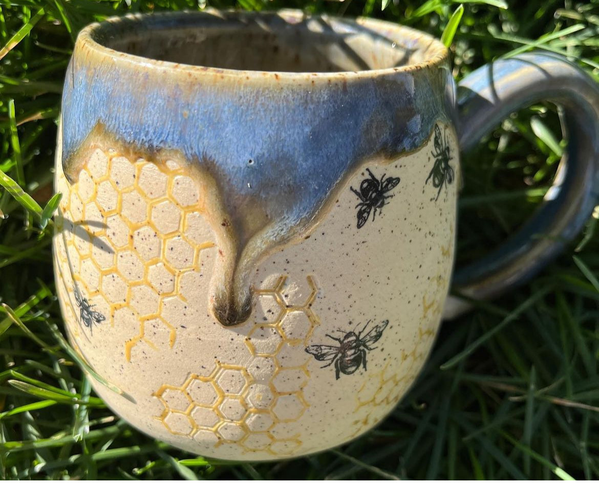 Norse Blue Bee Mug