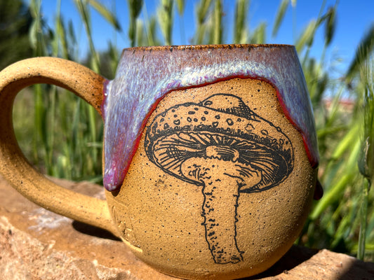 Lavender Mist Mushroom Mug