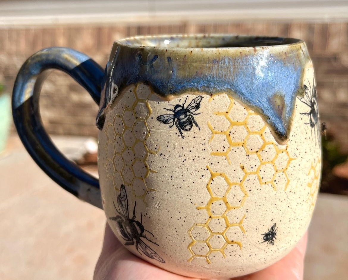 Norse Blue Bee Mug