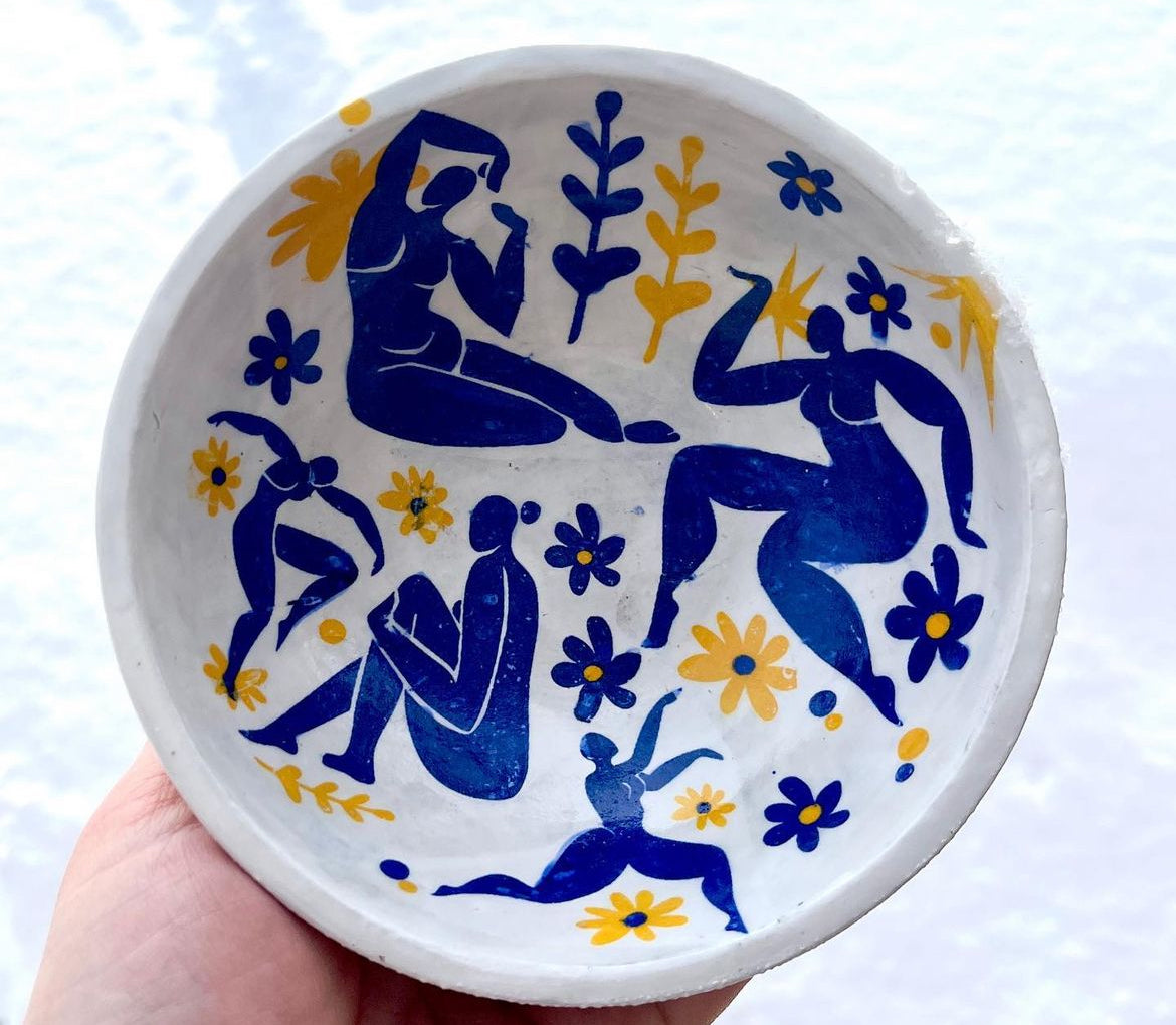 Blue Lady Decorative Bowl