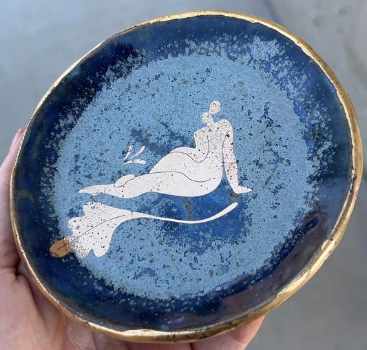 Gold Lady Ring Dish